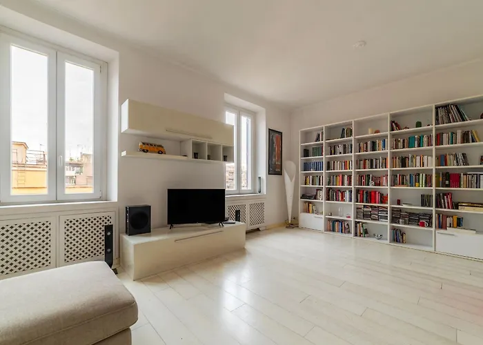 Guesthost - Trastevere Station Bright With Terrace Apartment Rom